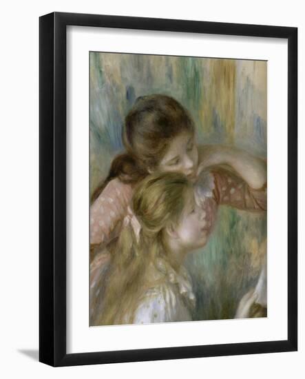 Jeunes filles au piano-Pierre-Auguste Renoir-Framed Giclee Print