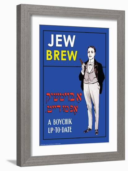 Jew Brew Beer-null-Framed Art Print