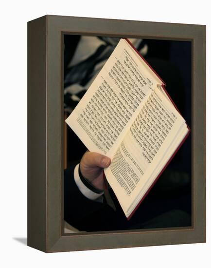 Jew Reading Patah Eliahou Prayer Book, Paris, France, Europe-Godong-Framed Premier Image Canvas