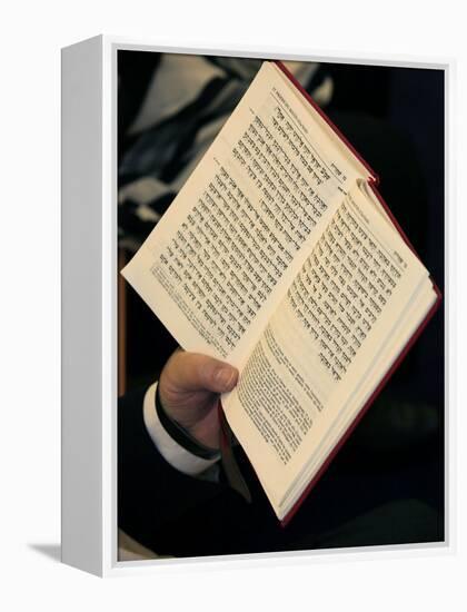 Jew Reading Patah Eliahou Prayer Book, Paris, France, Europe-Godong-Framed Premier Image Canvas