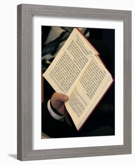 Jew Reading Patah Eliahou Prayer Book, Paris, France, Europe-Godong-Framed Photographic Print