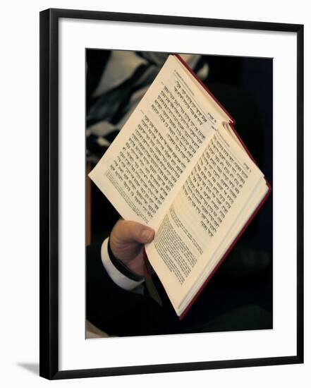 Jew Reading Patah Eliahou Prayer Book, Paris, France, Europe-Godong-Framed Photographic Print