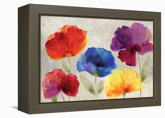 Jewel Florals-Anna Polanski-Framed Stretched Canvas