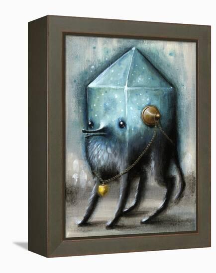 Jewel Hound Blue-Jason Limon-Framed Premier Image Canvas