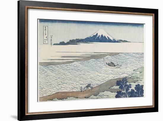 Jewel River in Musashi Province, 1831-1834-Katsushika Hokusai-Framed Giclee Print