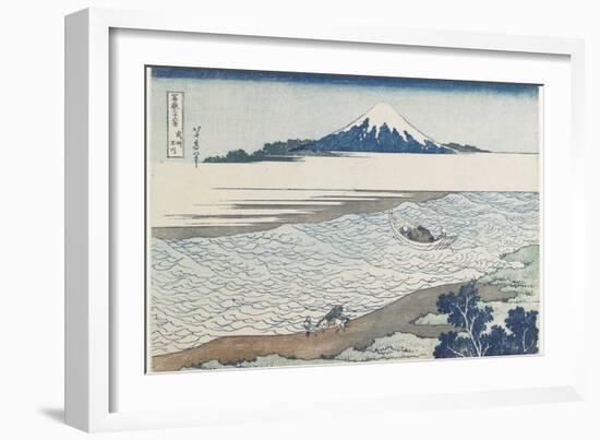 Jewel River in Musashi Province, 1831-1834-Katsushika Hokusai-Framed Giclee Print