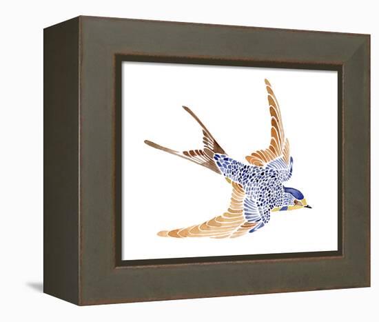 Jeweled Barn Swallow I-Jacob Green-Framed Stretched Canvas