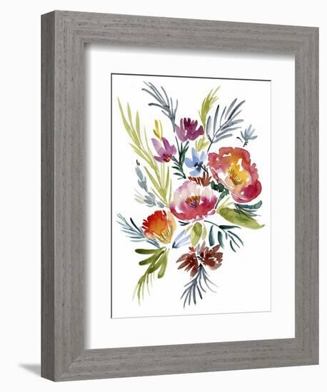 Jeweled Bouquet II-Jennifer Goldberger-Framed Premium Giclee Print