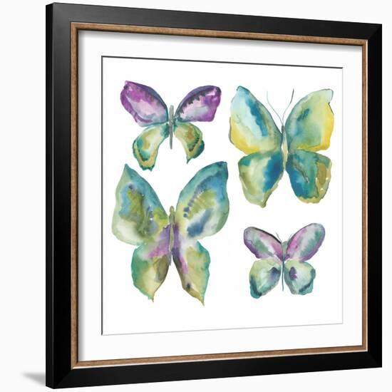 Jeweled Butterflies I-Chariklia Zarris-Framed Art Print