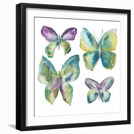 Jeweled Butterflies I-Chariklia Zarris-Framed Art Print