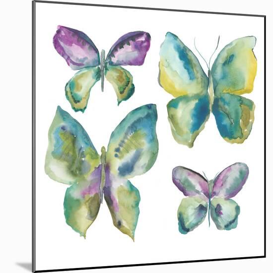 Jeweled Butterflies I-Chariklia Zarris-Mounted Art Print