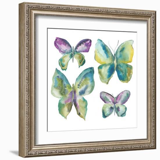 Jeweled Butterflies I-Chariklia Zarris-Framed Art Print