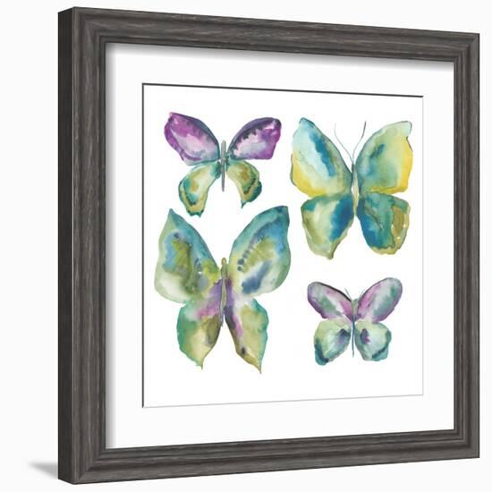 Jeweled Butterflies I-Chariklia Zarris-Framed Art Print