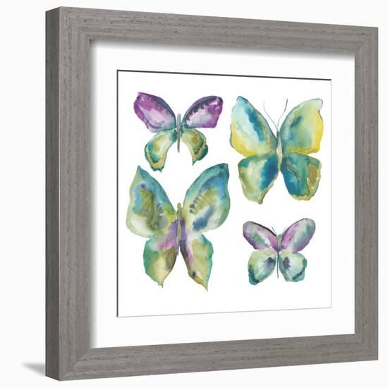 Jeweled Butterflies I-Chariklia Zarris-Framed Art Print