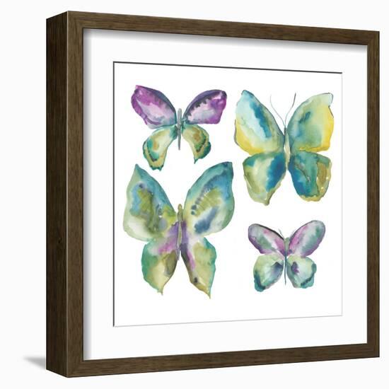 Jeweled Butterflies I-Chariklia Zarris-Framed Art Print