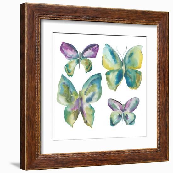 Jeweled Butterflies I-Chariklia Zarris-Framed Art Print