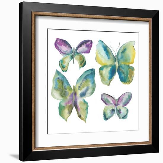 Jeweled Butterflies I-Chariklia Zarris-Framed Art Print