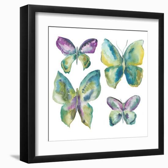 Jeweled Butterflies I-Chariklia Zarris-Framed Art Print