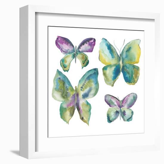 Jeweled Butterflies I-Chariklia Zarris-Framed Art Print