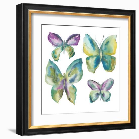 Jeweled Butterflies I-Chariklia Zarris-Framed Art Print