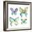 Jeweled Butterflies II-Chariklia Zarris-Framed Art Print