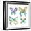 Jeweled Butterflies II-Chariklia Zarris-Framed Art Print