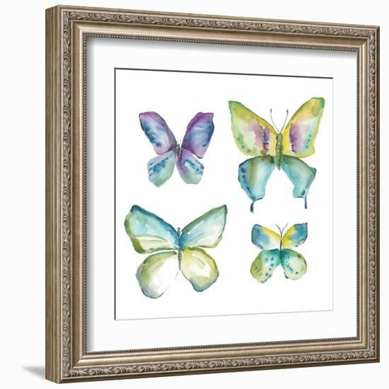 Jeweled Butterflies II-Chariklia Zarris-Framed Art Print