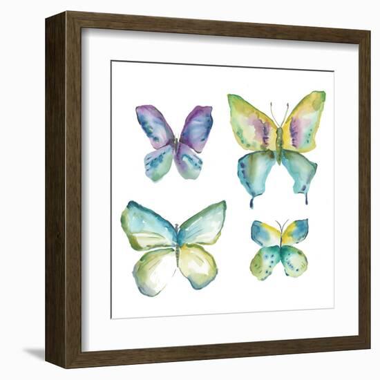 Jeweled Butterflies II-Chariklia Zarris-Framed Art Print