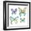 Jeweled Butterflies II-Chariklia Zarris-Framed Art Print