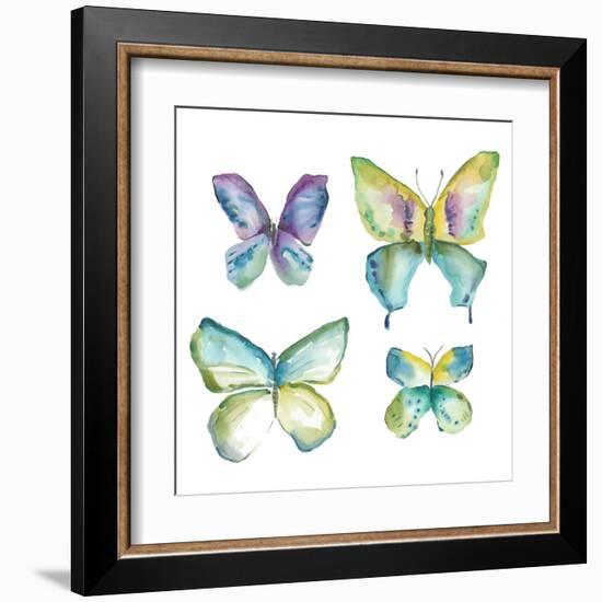 Jeweled Butterflies II-Chariklia Zarris-Framed Art Print