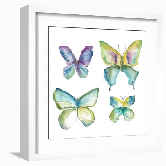 Jeweled Butterflies II-Chariklia Zarris-Framed Art Print