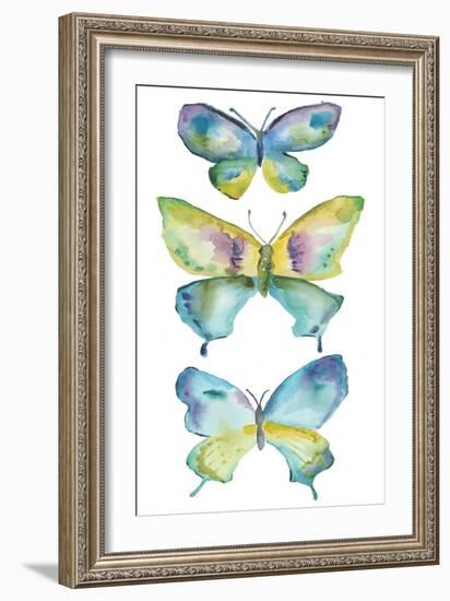 Jeweled Butterflies IV-Chariklia Zarris-Framed Art Print