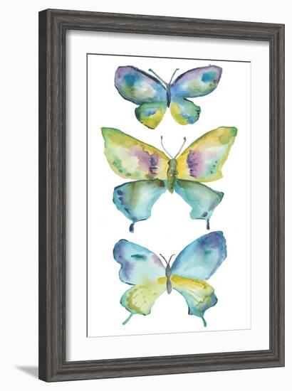 Jeweled Butterflies IV-Chariklia Zarris-Framed Art Print