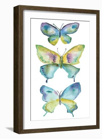 Jeweled Butterflies IV-Chariklia Zarris-Framed Art Print