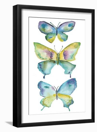 Jeweled Butterflies IV-Chariklia Zarris-Framed Art Print