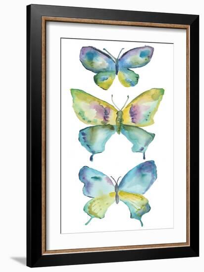 Jeweled Butterflies IV-Chariklia Zarris-Framed Art Print