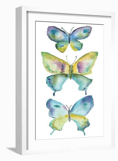 Jeweled Butterflies IV-Chariklia Zarris-Framed Art Print