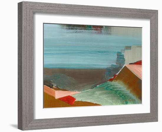 Jeweled Ledge-Joan Davis-Framed Art Print