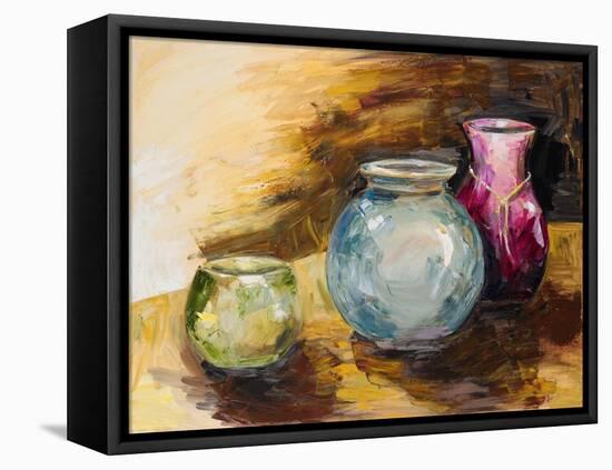 Jeweled Vases-Heather A. French-Roussia-Framed Stretched Canvas
