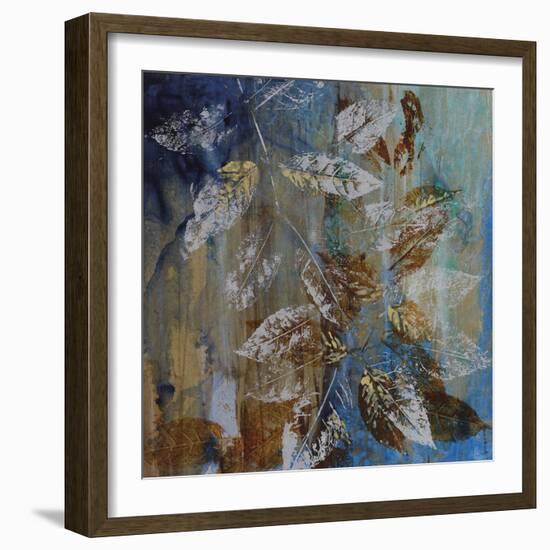 Jewelled Leaves XII-Hollack-Framed Giclee Print