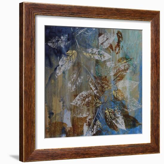 Jewelled Leaves XII-Hollack-Framed Giclee Print