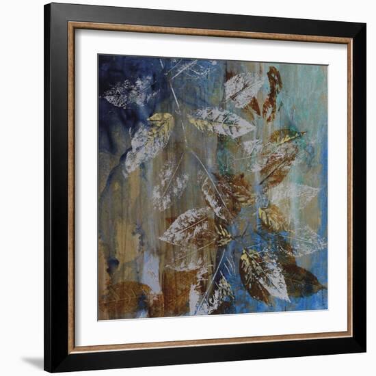 Jewelled Leaves XII-Hollack-Framed Giclee Print