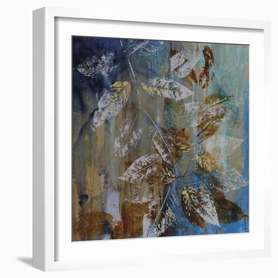 Jewelled Leaves XII-Hollack-Framed Giclee Print