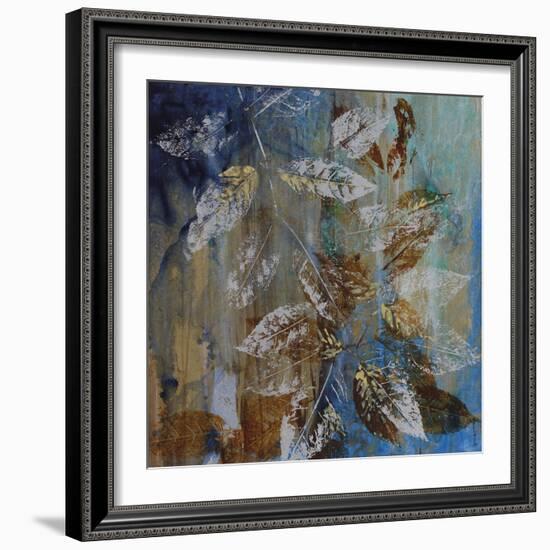 Jewelled Leaves XII-Hollack-Framed Giclee Print