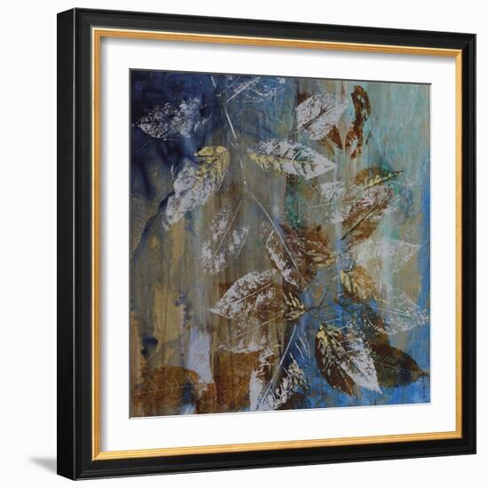 Jewelled Leaves XII-Hollack-Framed Giclee Print