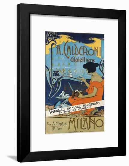 Jeweller A. Calderoni (A. Calderoni Gioiellier), Milano, 1898-Adolfo Hohenstein-Framed Giclee Print