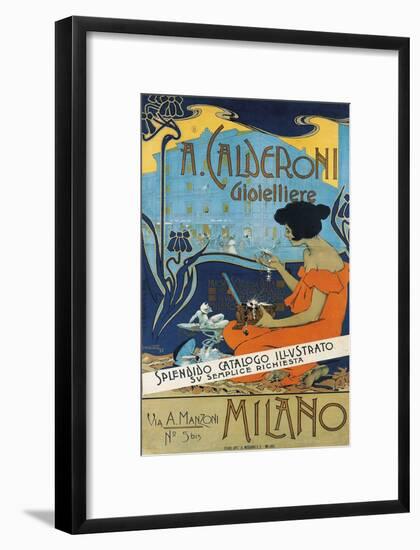 Jeweller A. Calderoni (A. Calderoni Gioiellier), Milano, 1898-Adolfo Hohenstein-Framed Giclee Print