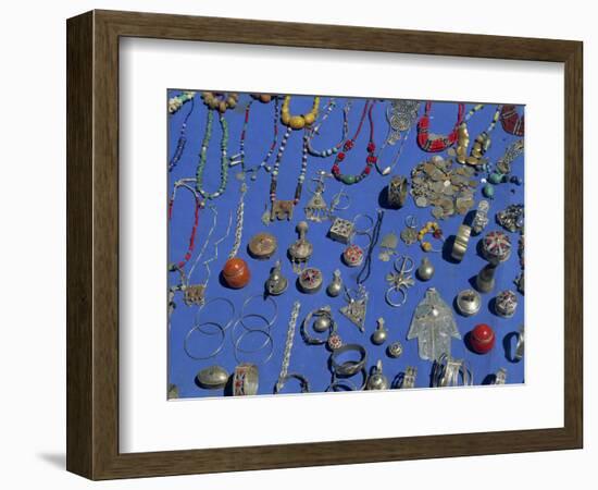 Jewellery Laid Out for Sale, Boumalne Du Dades Market, Morocco, North Africa, Africa-Harding Robert-Framed Photographic Print