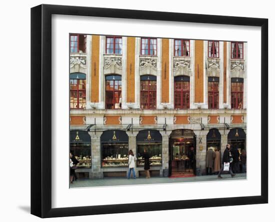 Jewellery Shop in Flemish Building, Lille, Flanders, Nord, France-David Hughes-Framed Photographic Print