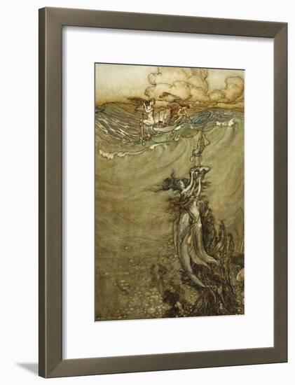 Jewels from the Deep, 1909-Arthur Rackham-Framed Giclee Print